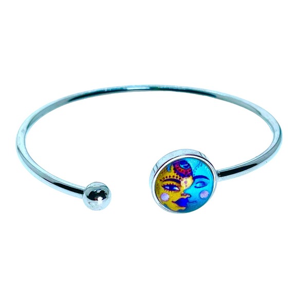 Aqua Moon Flexi-Cuff Bracelet - Picture 3 of 5